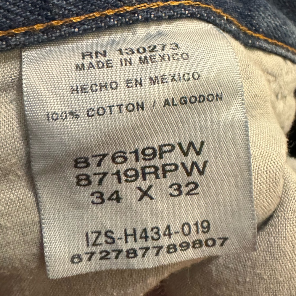 Rustler Denim Blue Jeans 34x32 - Picture 3 of 10